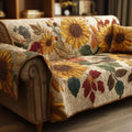 Rustic Sunflowers Quilted Sofa Cover NCU0TV544