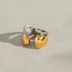 Two Tone Gold Silver Stackable Ring