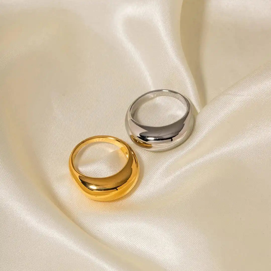 Timeless Golden Arc Ring