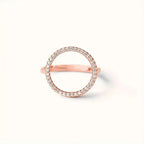 Round Cubic Circle Zirconia Ring