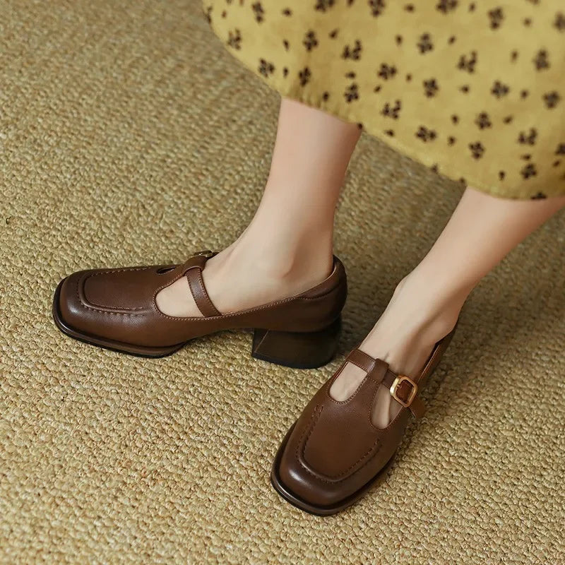 Emilia – Vintage-Style T-Strap Shoes