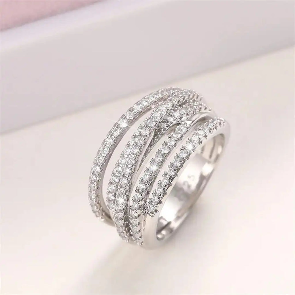 Layered Zirconia Cross Ring