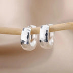 Timeless Sculpted Gold Hoop Earrings