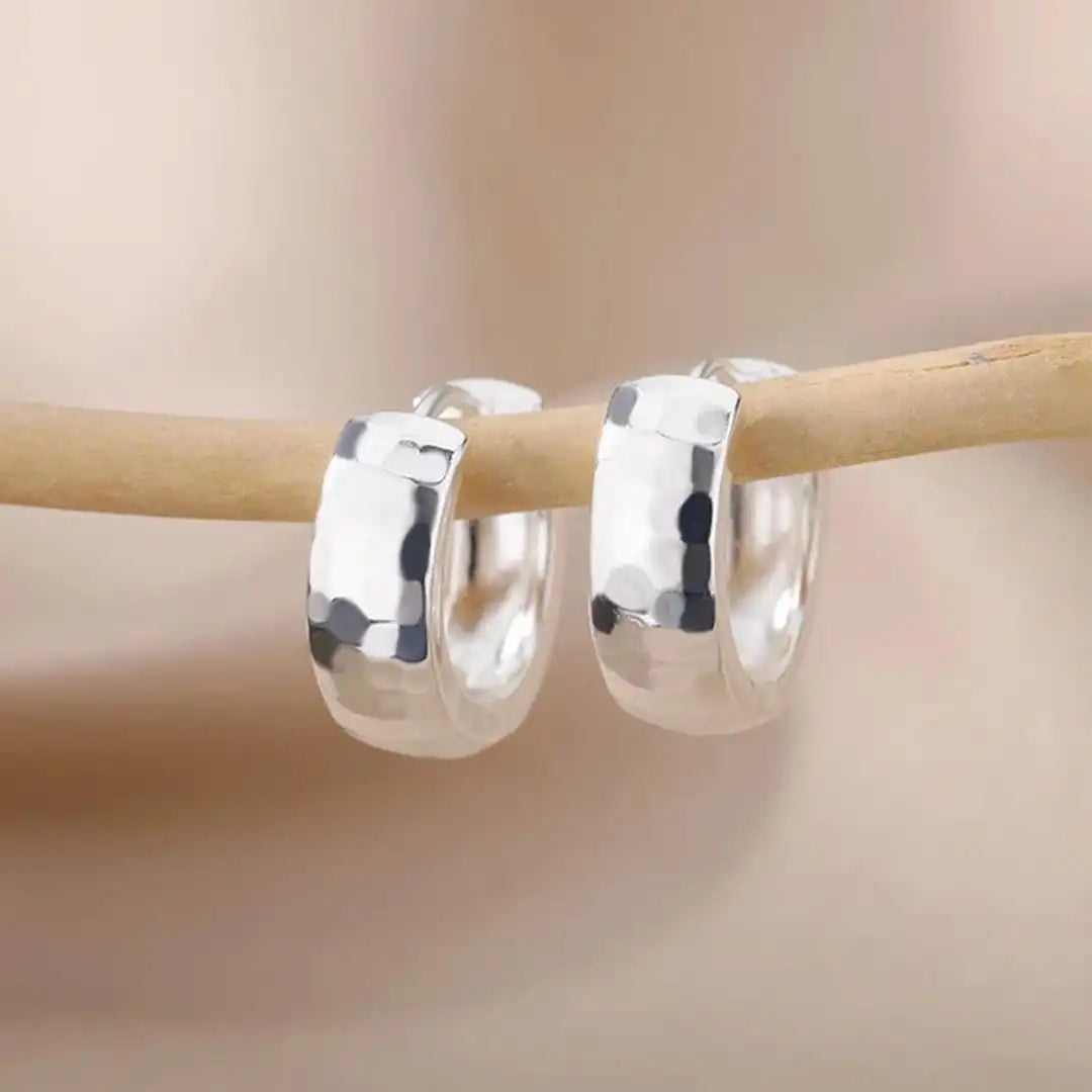 Timeless Sculpted Gold Hoop Earrings