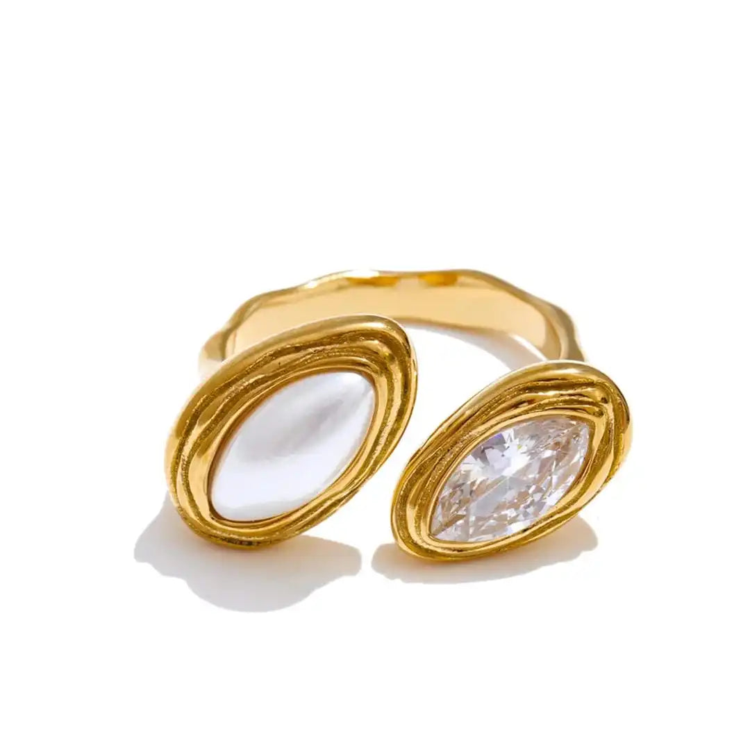 Double Marquise Bypass Ring