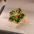Emerald Garden Whisper Ring