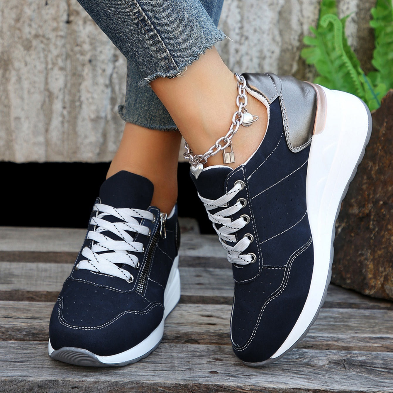 Adalynn - Zip-Up Orthopedic Sneakers