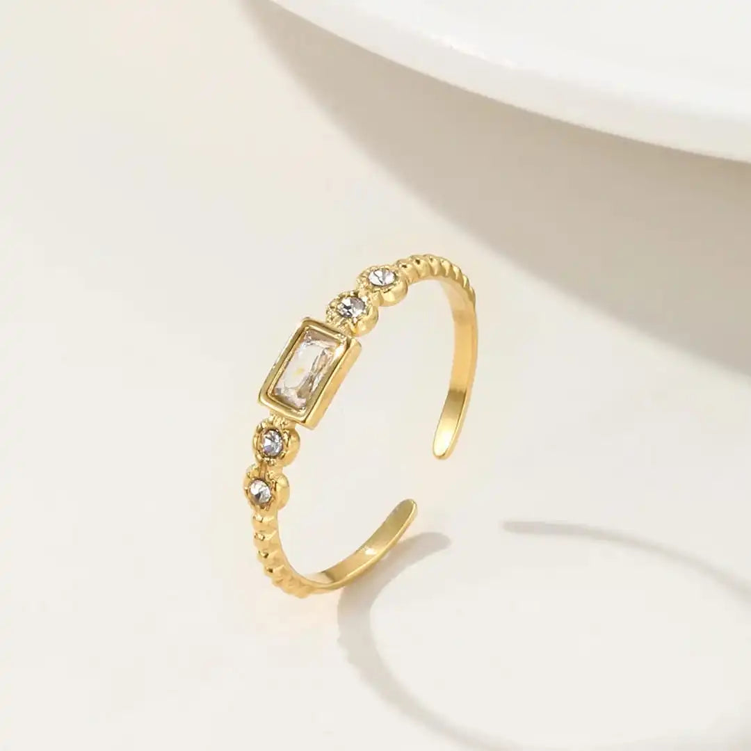 Baguette Station Open Ring