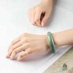 Elite Cyan Jade Bangle