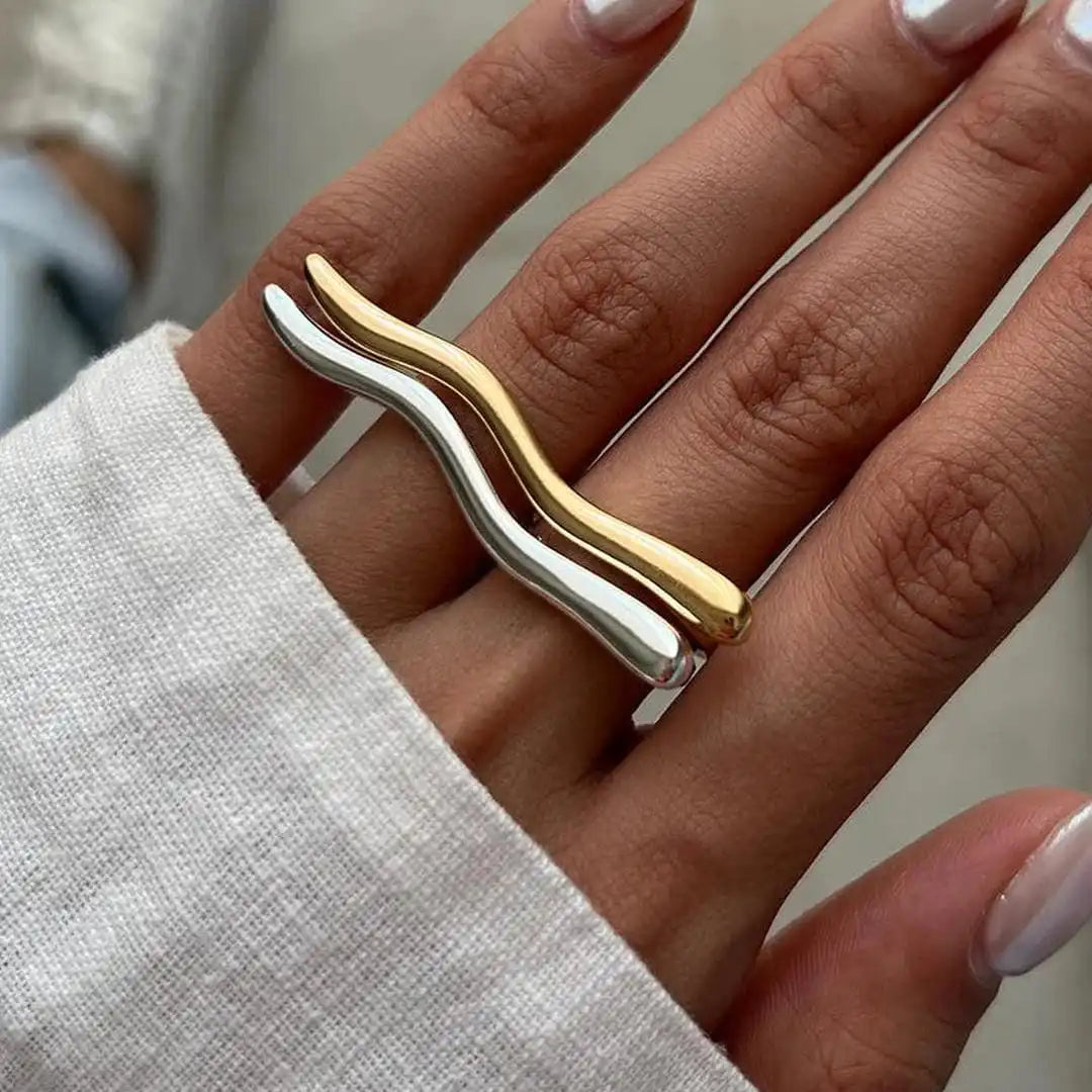 Minimalist Golden Twig Ring