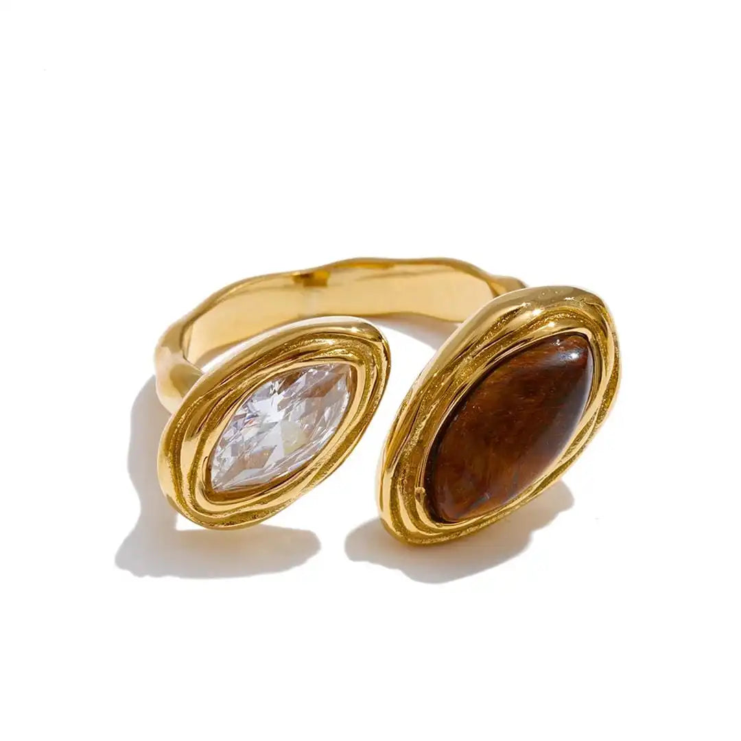 Double Marquise Bypass Ring