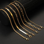 Boho Retro Cuban Bracelet Set