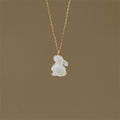 Artistic Rabbit Pendant Necklace