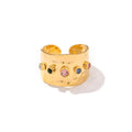Vintage Gold Cubic Zirconia Ring