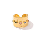 Vintage Gold Cubic Zirconia Ring