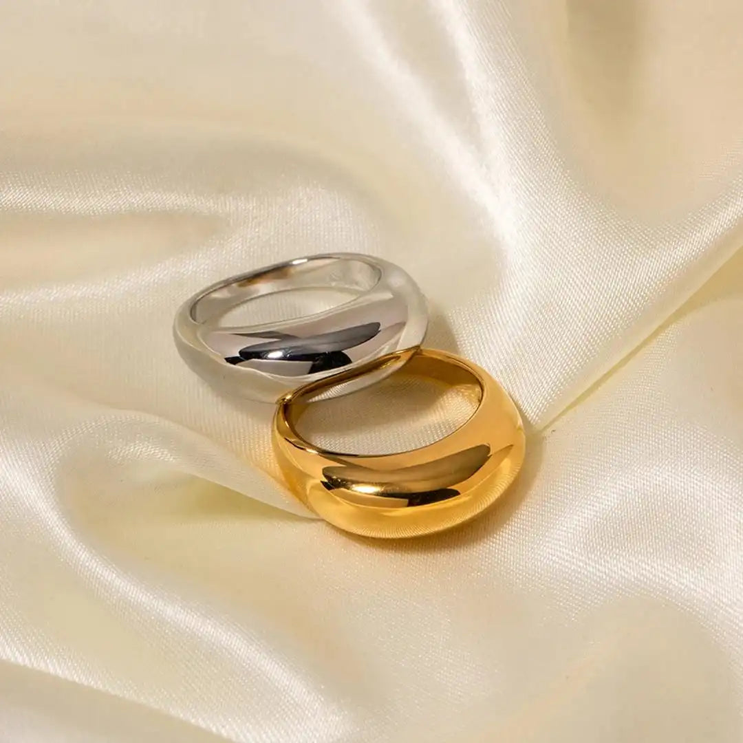 Timeless Golden Arc Ring