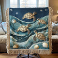 Sea Serenity Woven Sofa Blanket NCU0PT4947
