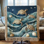 Sea Serenity Woven Sofa Blanket NCU0PT4947