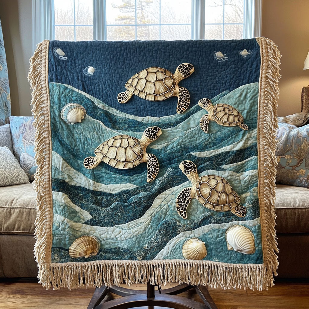 Sea Serenity Woven Sofa Blanket NCU0PT4947