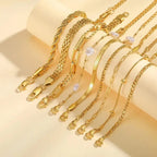 Stackable Bracelet Golden Pearl Set