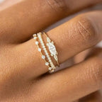 Mila Golden Rings Set