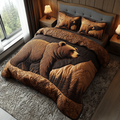 Forest Animals 3-Piece Quilted Bedding Set NCU0VT98