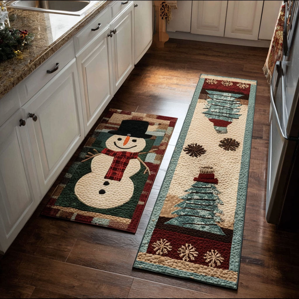 Silent Snowfall Kitchen Area Rug NCU0PT10157
