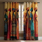 Silent Walk Quilted Curtains NCU0DK11748