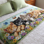 Sleeping Kittens Quilted Bed Runner NCU0NT9941