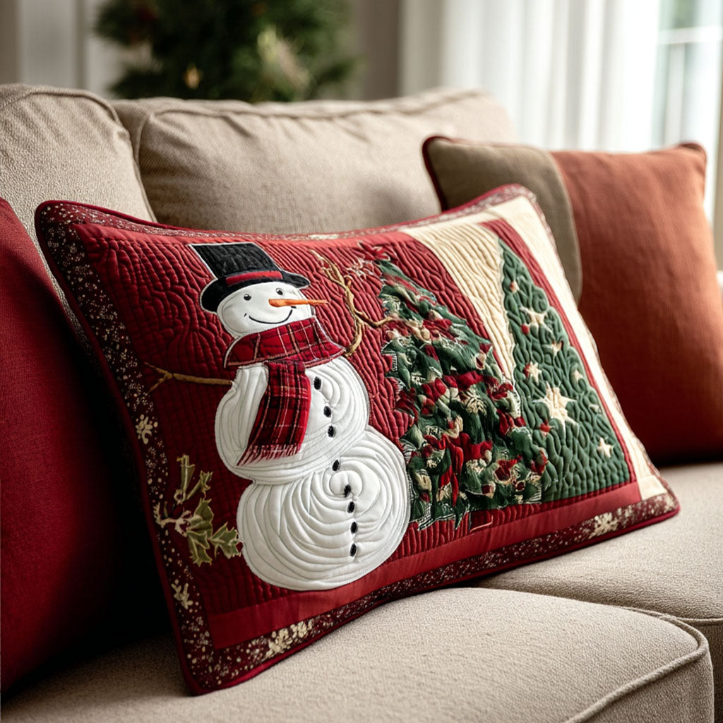 Snowy Joy Quilted Bedding Pillow Case NCU0PT9041
