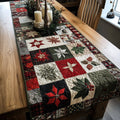 Snowy Pattern Quilted Table Runner NCU0TH3376