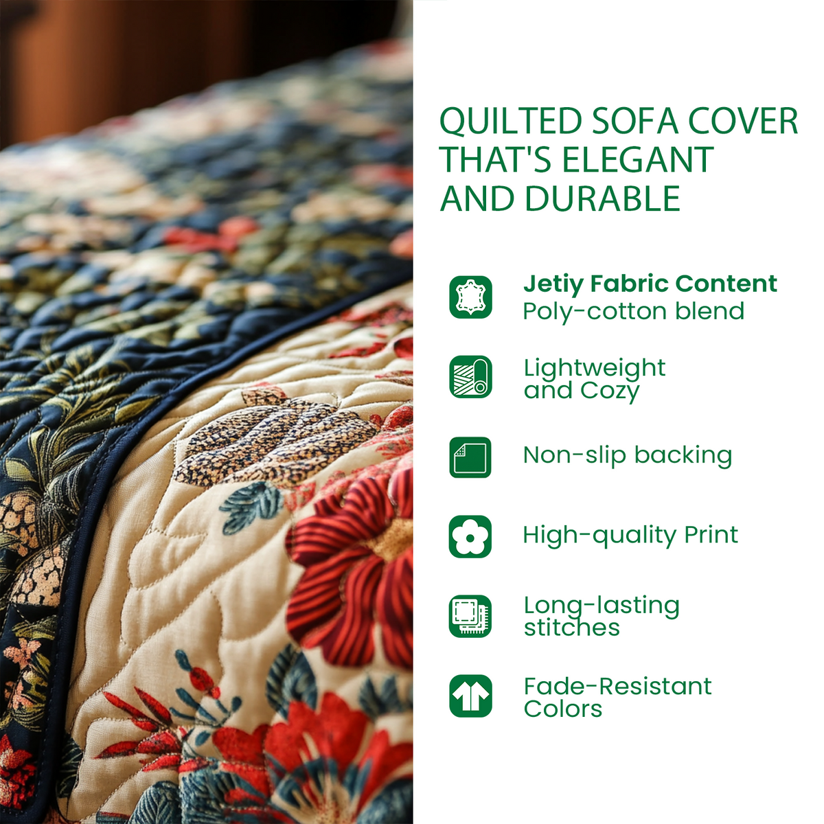 Paw Love Meadow Quilted Sofa Cover NCU0PT10910