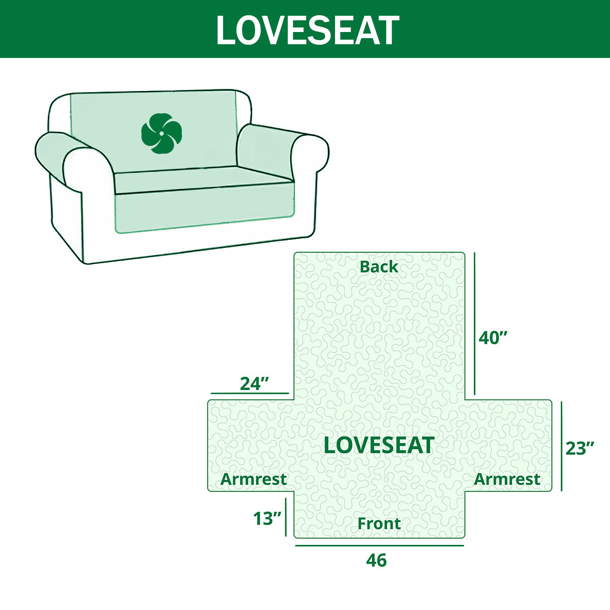 Drifting Snow Quilted Sofa Cover NCU0NT10931