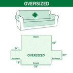 Azure Spirit Horse Quilted Sofa Cover NCU0XD1824