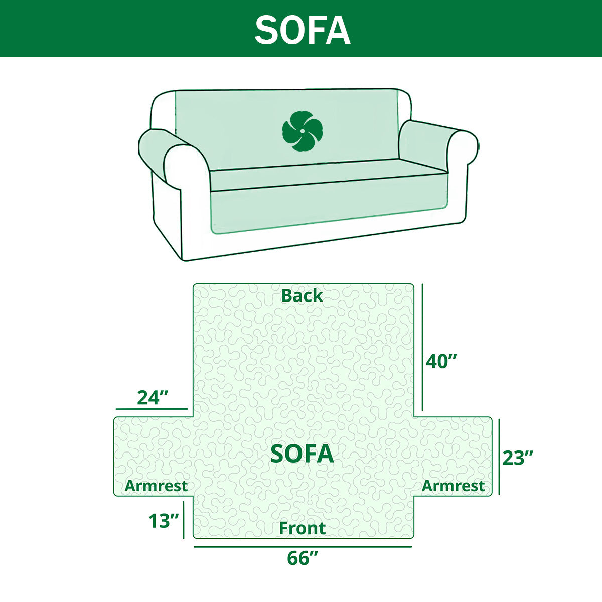 Meadow Paw Quilted Sofa Cover NCU0PT10889