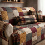 Soft Rustic Quilted Sofa Cover NCU0NT12153