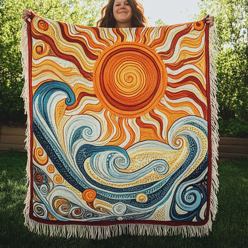Solar Harmony Woven Sofa Blanket NCU0PT4934