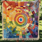 Solar Symphony Woven Sofa Blanket NCU0PT4935