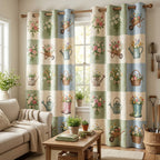 Spring Garden Quilted Curtains NCU0TV1766