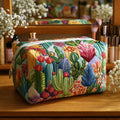 Succulent Sun Quilted Makeup Bag NCU0PT9631