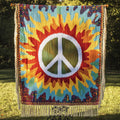 Sunburst Peace Woven Sofa Blanket NCU0NT4791