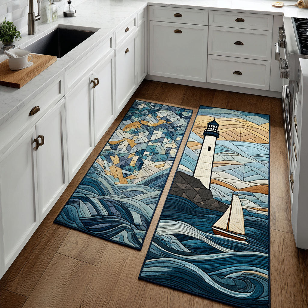 Sunny Lighthouse Kitchen Area Rug NCU0DK11805