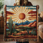 Sunset Trails Woven Sofa Blanket NCU0VH3427