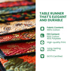 Rooster Parade Quilted Table Runner NCU0TH595