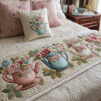 Tea Blossom Quilted Bed Runner NCU0TH3561