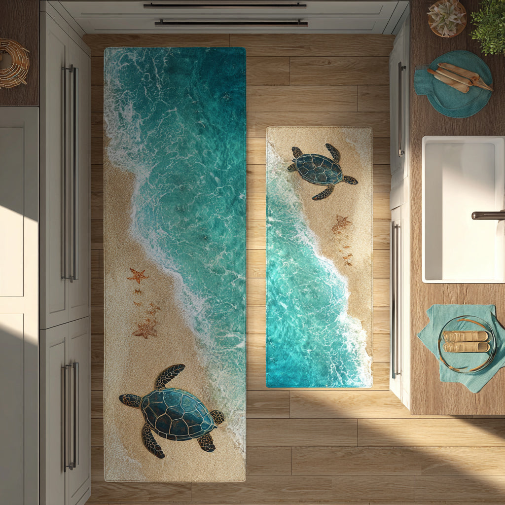 Tidal Journey Kitchen Area Rug NCU0DV8223