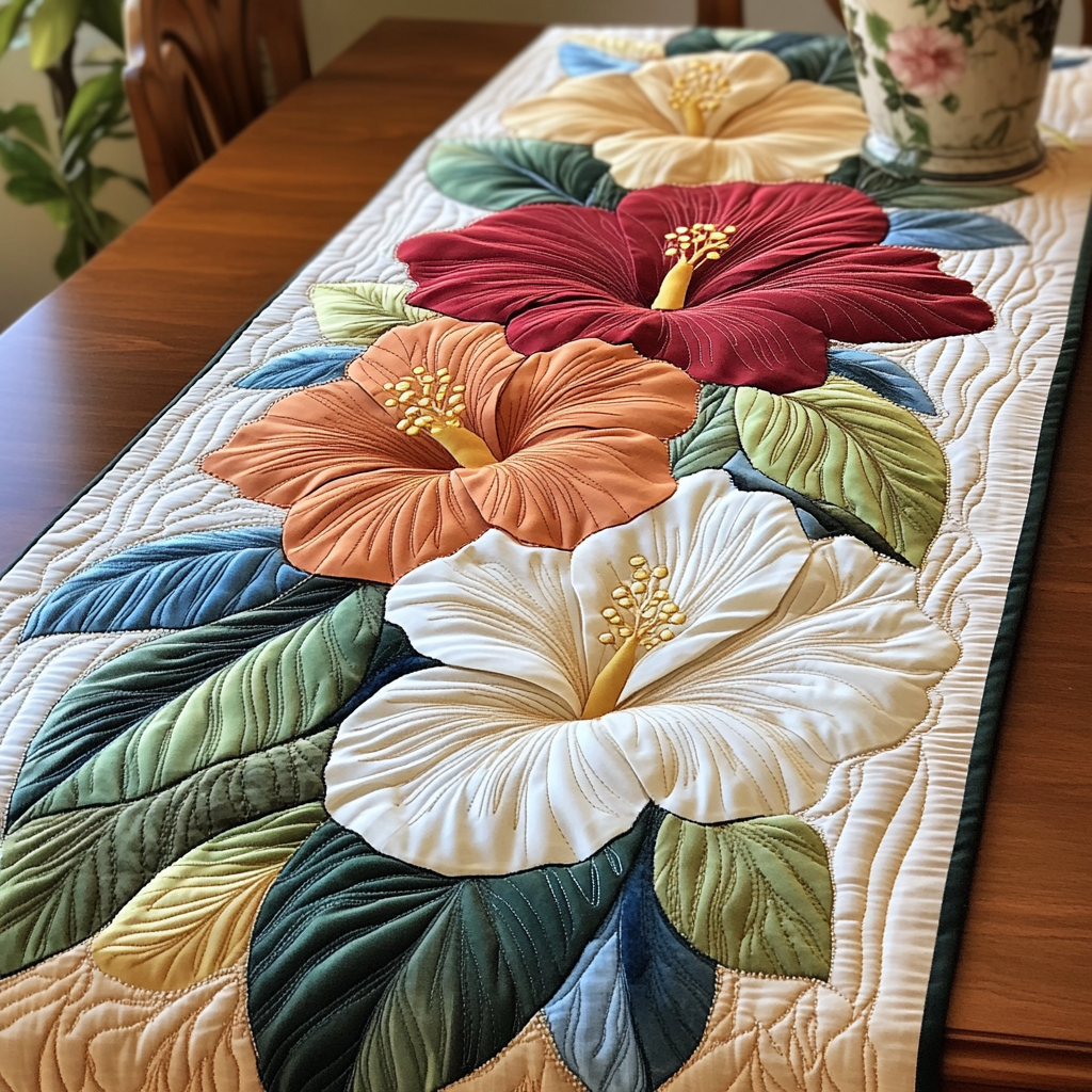 Tropic Touch Quilted Table Runner NCU0VL1796