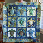 Turtle Tide Quilted Blanket NCU0TLUS403