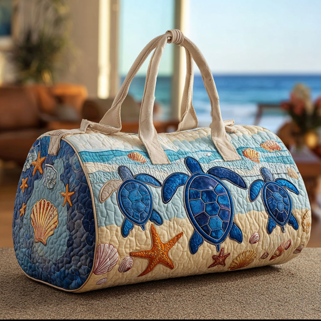 Padded Travel Bag - Sea Turtle