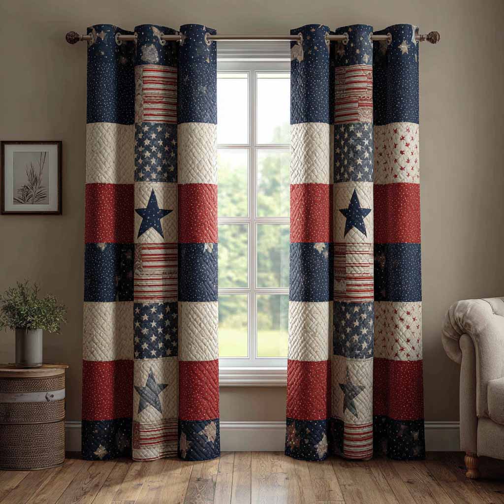 Union Blocks Quilted Curtains NCU0XD2310